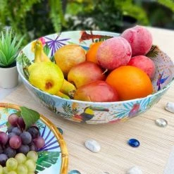 Les Jardins De La Comtesse Plats, Saladiers Et Coupelles Grand Saladier En Mélamine Imprimé Toucans -saladiers et coupelles Soldes grand saladier en melamine imprime toucans 3