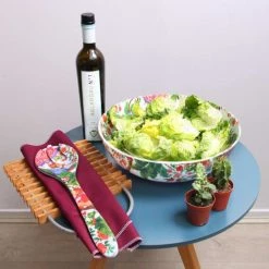 Les Jardins De La Comtesse Plats, Saladiers Et Coupelles Grand Saladier En Mélamine Pure 31 Cm Décoré Par Des Singes De Bali -saladiers et coupelles Soldes grand saladier en melamine pure 31 cm decore par des singes de bali 3