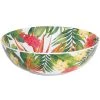 Les Jardins De La Comtesse Plats, Saladiers Et Coupelles Grand Saladier En Mélamine Pure 31 Cm En Imprimé Fleurs Exotiques -saladiers et coupelles Soldes grand saladier en melamine pure 31 cm en imprime fleurs exotiques