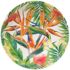 Les Jardins De La Comtesse Plats, Saladiers Et Coupelles Grand Saladier En Mélamine Pure 31 Cm En Imprimé Fleurs Exotiques -saladiers et coupelles Soldes grand saladier en melamine pure 31 cm en imprime fleurs exotiques 2