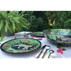 Les Jardins De La Comtesse Plats, Saladiers Et Coupelles Grand Saladier Mélamine Avec Des Motifs Jungle 31 Cm -saladiers et coupelles Soldes grand saladier melamine avec des motifs jungle 31 cm 2