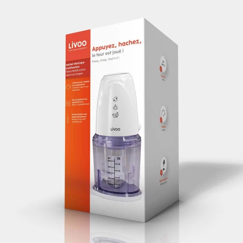 Livoo Découpe Hachoir électrique Multifonction En Acier Inoxydable Blanc 5 Livoo Découpe Hachoir électrique Multifonction En Acier Inoxydable Blanc – Image 3