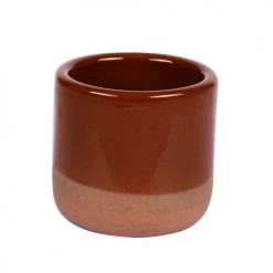 Table Passion Plats, Saladiers Et Coupelles Lot De 3 - Mini Pot à Tapas Ou Expresso 10 Cl En Grès Marron