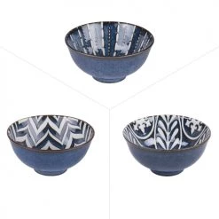 Table Passion Plats, Saladiers Et Coupelles Lot De 6 - Coupelle 9,5 Cm En Porcelaine Bleu
