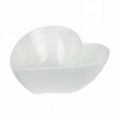 Table Passion Plats, Saladiers Et Coupelles Lot De 6 - Coupelle Cœur 15 Cm En Porcelaine Blanc
