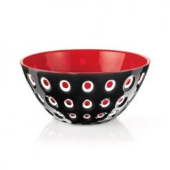 Guzzini Plats, Saladiers Et Coupelles Mini Saladier 20cm Noir Et Rouge En Plastique Multicolore
