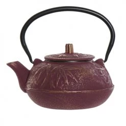 ITEM International Théières Petite Théière Japonaise Bordeaux En Fonte 0,6L