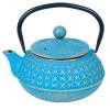 Signes Grimalt Théières Petite Théière Japonaise En Fonte Turquoise 0,6L -saladiers et coupelles Soldes petite theiere japonaise en fonte turquoise 0 6l