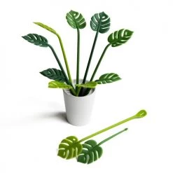 Qualy Design Plats Apéritif Et Accessoires Piques Apéritif Feuilles - Lot De 6 Piques Et 6 Cuillères