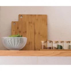 Wadiga Planche à Découper En Bambou - 38x29.5cm -saladiers et coupelles Soldes planche a decouper en bambou 38x29 5cm 2