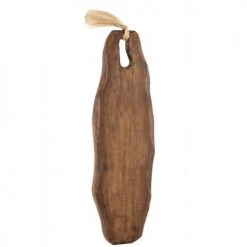 LANADECO Planche à Découper Irrégulière Longue Bois De Manguier Naturel H63cm
