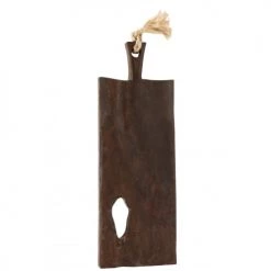 LANADECO Planche à Découper Irrégulière Rectangle Bois Marron -saladiers et coupelles Soldes planche a decouper irreguliere rectangle bois marron 2