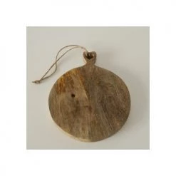 Wadiga Planche à Découper Ronde En Bois De Manguier - Diamètre 23cm -saladiers et coupelles Soldes planche a decouper ronde en bois de manguier diametre 23cm 3