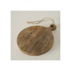 Wadiga Planche à Découper Ronde En Bois De Manguier - Diamètre 23cm -saladiers et coupelles Soldes planche a decouper ronde en bois de manguier diametre 23cm 4