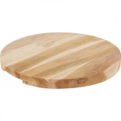Wadiga Planche à Découper Ronde En Teck