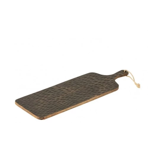 LANADECO Découpe Planche Rectangulaire Bois De Manguier Marron/noir L58,5cm 3 LANADECO Découpe Planche Rectangulaire Bois De Manguier Marron/noir L58,5cm