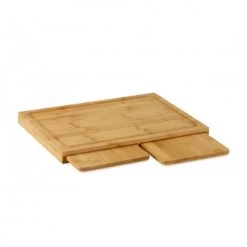 Wadiga Planches à Découper En Bambou Encastrables 3 En 1