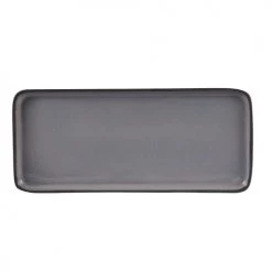 Table Passion Plats, Saladiers Et Coupelles Plat 22x12 Cm En Grès Gris