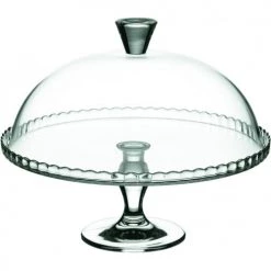 Stalgast Plats, Saladiers Et Coupelles Plat à Gâteau En Verre Avec Cloche ø 320 Mm