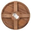 Maisons Du Monde Plats Apéritif Et Accessoires Plat à Tapas En Bois D'acacia Et Céramique Blanche D28 -saladiers et coupelles Soldes plat a tapas en bois d acacia et ceramique blanche d28 1000 9 0 228370 1