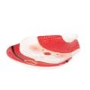 Maisons Du Monde Vaisselle De Noël Plat Apéritif Père Noël En Faïence Rouge Et Blanche -saladiers et coupelles Soldes plat aperitif pere noel en faience rouge et blanche 1000 1 37 208727 1