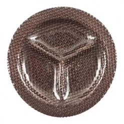 Table Passion Plats Apéritif Et Accessoires Plat Hors D'œuvre 3 Compartiments En Verre Marron