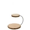 LANADECO Plats, Saladiers Et Coupelles Plateau 2 Niveaux Rond Bois De Paulownia Naturel -saladiers et coupelles Soldes plateau 2 niveaux rond bois de paulownia naturel