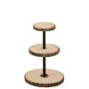 LANADECO Plats, Saladiers Et Coupelles Plateau 3 Niveaux Rond Bois De Paulownia Naturel H50cm -saladiers et coupelles Soldes plateau 3 niveaux rond bois de paulownia naturel h50cm