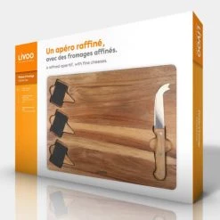 Livoo Plats, Saladiers Et Coupelles Plateau à Fromage En Acacia En Bois Marron -saladiers et coupelles Soldes plateau a fromage en acacia en bois marron 4