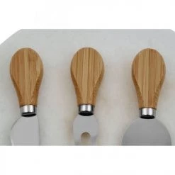 Wadiga Plats, Saladiers Et Coupelles Plateau à Fromages En Marbre Blanc Et Ses 3 Couteaux De Service -saladiers et coupelles Soldes plateau a fromages en marbre blanc et ses 3 couteaux de service 3