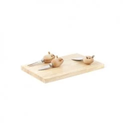 Kikkerland Plats, Saladiers Et Coupelles Plateau à Fromages Et 3 Ustensiles Souris