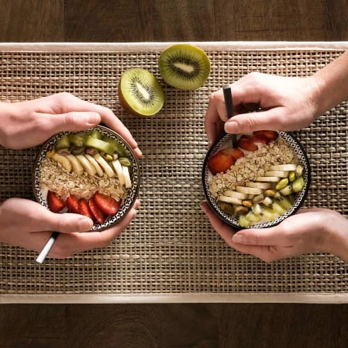 Maisons Du Monde Plats Apéritif Et Accessoires Plateau Apéritif 3 Bols En Grès à Motifs 4 Maisons Du Monde Plats Apéritif Et Accessoires Plateau Apéritif 3 Bols En Grès à Motifs – Image 2