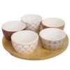 Maisons Du Monde Vaisselle De Noël Plateau Apéritif 5 Bols En Faïence Motifs Dorés -saladiers et coupelles Soldes plateau aperitif 5 bols en faience motifs dores 1000 9 6 172780 1
