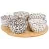 Maisons Du Monde Vaisselle De Noël Plateau Apéritif En Bambou 5 Bols En Faïence -saladiers et coupelles Soldes plateau aperitif en bambou 5 bols en faience 1000 0 9 182869 5
