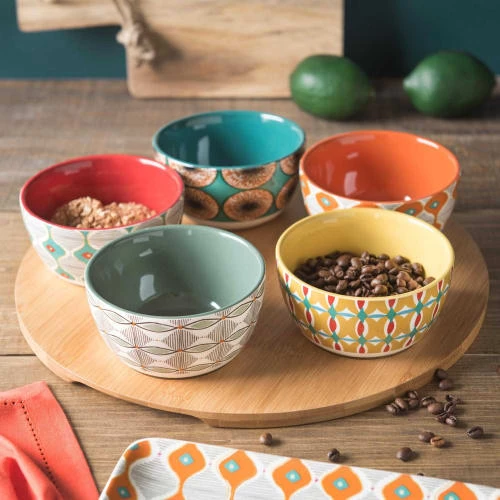 Maisons Du Monde Plats Apéritif Et Accessoires Plateau Apéritif En Faïence Multicolore 6 Maisons Du Monde Plats Apéritif Et Accessoires Plateau Apéritif En Faïence Multicolore – Image 4