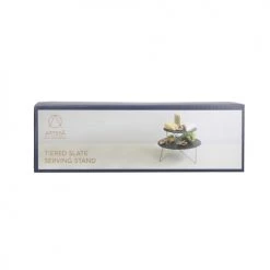 Artesà Plats, Saladiers Et Coupelles Plateau De Service 2 Niveaux En Ardoise Noir Et Doré 12 Artesà Plats, Saladiers Et Coupelles Plateau De Service 2 Niveaux En Ardoise Noir Et Doré -saladiers et coupelles Soldes plateau de service 2 niveaux en ardoise noir et dore 4