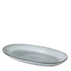 Broste Copenhagen Plats, Saladiers Et Coupelles Plateau De Service Céramique Gris 17x30cm -saladiers et coupelles Soldes plateau de service ceramique bleu 17x30cm 1