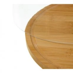 Wadiga Plats, Saladiers Et Coupelles Plateau Fromage Bambou Rond Et Cloche Acrylique -saladiers et coupelles Soldes plateau fromage bambou rond et cloche acrylique 2