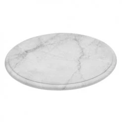 L2G Plats, Saladiers Et Coupelles Plateau Rond Blanc Imitation Marbre Ø285 Mm