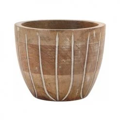 Aubry Gaspard Plats, Saladiers Et Coupelles Pot En Manguier Patiné 15 Cm