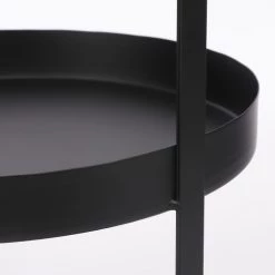 Mica Decorations Plats, Saladiers Et Coupelles Présentoir 2 Plateaux En Métal Noir -saladiers et coupelles Soldes presentoir 2 plateaux en metal noir 2