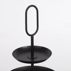 Mica Decorations Plats, Saladiers Et Coupelles Présentoir 3 Plateaux En Métal Noir -saladiers et coupelles Soldes presentoir 3 plateaux en metal noir 2