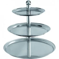 Stalgast Plats, Saladiers Et Coupelles Présentoir à Fruits Inox 3 Niveaux H 500 Mm