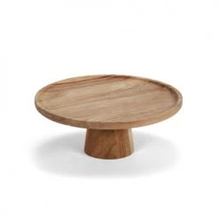 Wadiga Plats, Saladiers Et Coupelles Présentoir à Gâteau Sur Pied Rond En Acacia - 21.5x9.5cm -saladiers et coupelles Soldes presentoir a gateau sur pied rond en acacia 21 5x9 5cm 2