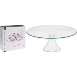 Wadiga Plats, Saladiers Et Coupelles Présentoir à Gâteau / Tarte Sur Pied Rond En Verre D31cm -saladiers et coupelles Soldes presentoir a gateau tarte sur pied rond en verre d31cm 1