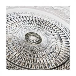 Wadiga Plats, Saladiers Et Coupelles Présentoir à Gâteau / Tarte Sur Pied Rond En Verre Romance - 25x25x8cm -saladiers et coupelles Soldes presentoir a gateau tarte sur pied rond en verre romance 25x25x8cm 3