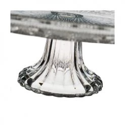 Wadiga Plats, Saladiers Et Coupelles Présentoir à Gâteau / Tarte Sur Pied Rond En Verre Romance - 25x25x8cm -saladiers et coupelles Soldes presentoir a gateau tarte sur pied rond en verre romance 25x25x8cm 4