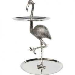 Kare Design Plats, Saladiers Et Coupelles Présentoir à Gâteaux 2 Niveaux Flamant Rose En Alu -saladiers et coupelles Soldes presentoir a gateaux 2 niveaux flamant rose en alu 4