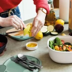 BergHoff Plats, Saladiers Et Coupelles Saladier 2 Compartiments En Pvc Avec Couverts -saladiers et coupelles Soldes saladier 2 compartiments en pvc avec couverts 2