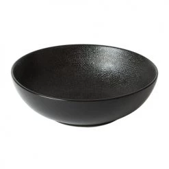 Table Passion Plats, Saladiers Et Coupelles Saladier 24 Cm En Grès Noir